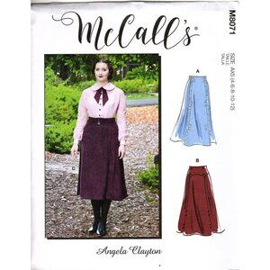 McCalls Costumes M8071 Misses 4 to 12 Historical Skirt Sewing Pattern New